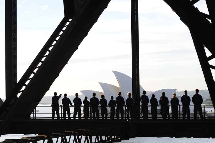 Sydney: Geführter Tagesaufstieg auf die Sydney Harbour Bridge. Foto: GetYourGuide Sydney: Geführter Tagesaufstieg auf die Sydney Harbour Bridge. Foto: GetYourGuide