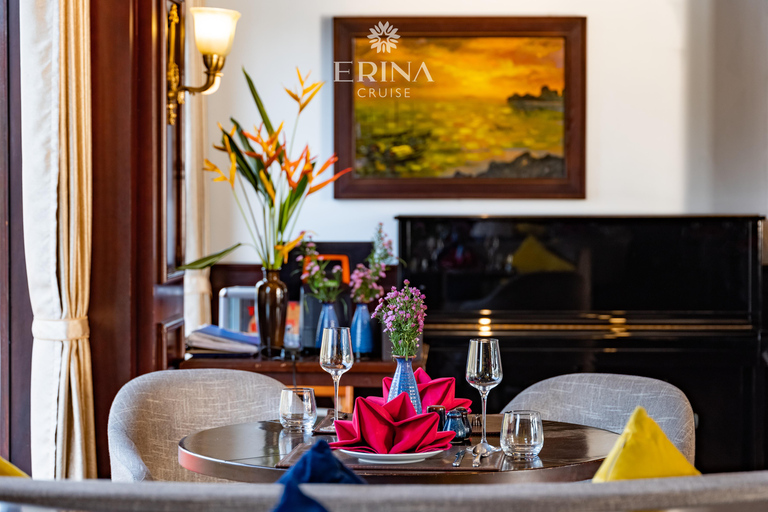 2/3-Day Halong & Lan Ha Bay Erina 5* Cruise balcony, bathtub 3-Days Cruise with Transfer from/to Hanoi or Ninh Binh