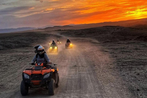 1h de passeio de quadriciclo pelo deserto com jantar e passeio de cameloMarrakech: Passeio de Quadriciclo pelo Deserto com Jantar Show e Passeio de Camelo