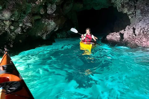 Porto Selvaggio kayak tour + cliff diving + cold springs