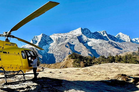 Everest Base Camp Helicopter Tour Zwischenstopp im Everest View Hotel