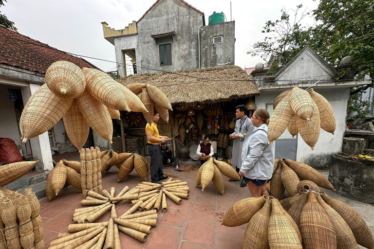 Hanoi: Day Trip to Bamboo Fish Trap & Soy Sauce Villages Full-Day Private Tour from 2 people up