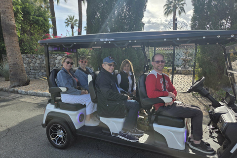 Palm Springs: Celebrity Homes Guided Electric Cart Tour Explore Palm Springs Celebrity Homes in Style