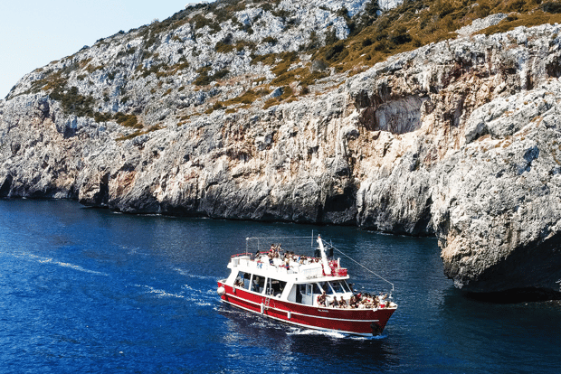 Höhlentour im Ionischen Meer und in der Adria: Frisa und Schwimmpause