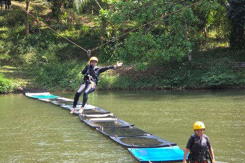 Phuket/Phang Nga: 7 Kilometer Rafting Thrill + Zipline & ATV 7 km Rafting + Zipline + One Professional Photo