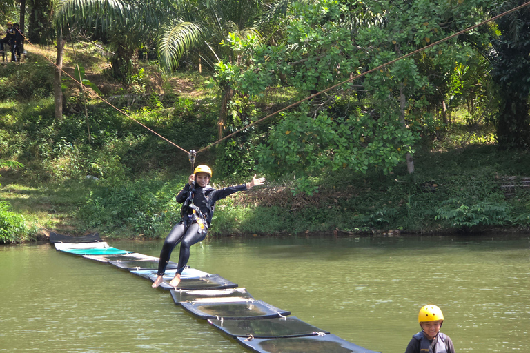 Phuket/Phang Nga: 7 Kilometer Rafting Thrill + Zipline & ATV 7 km Rafting + Zipline + One Professional Photo