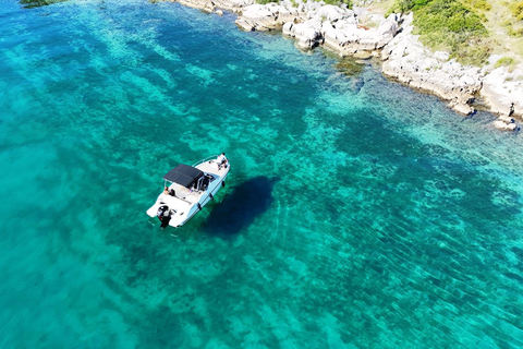 From Split or Trogir: Private speedboat tour to Blue Lagoon From Split or Trogir : To 3 Island Tour with Blue Lagoon