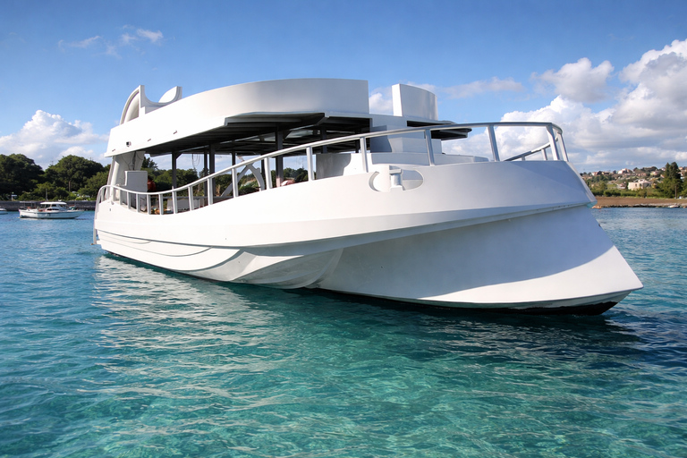 Paphos: Glass-Bottom Boat Cruise with fun slide