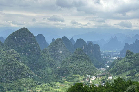 Guilin:Excursión privada de 1 día por las montañas a vista de pájaro de Yangshuo