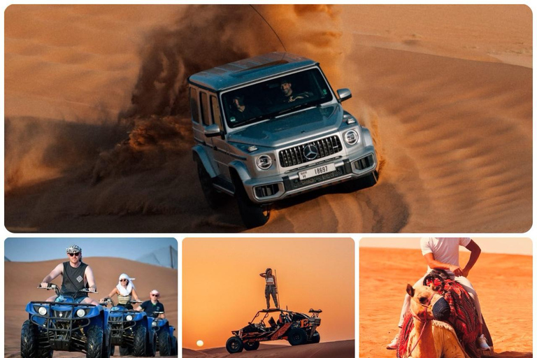 Doha: Desert Safari Experience – Quad Bike, Buggy/Camel Ride Group Tour: Desert Safari/Camel, ATV 250Cc & Hotel Transfer