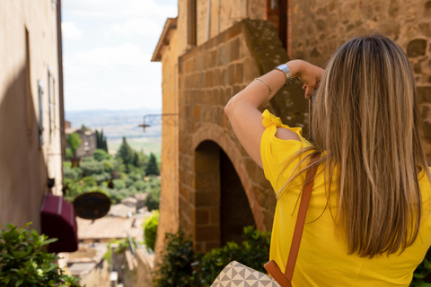 Florence: Monteriggioni & Val d'Orcia Optional Wine Tasting Classic Option in Portuguese