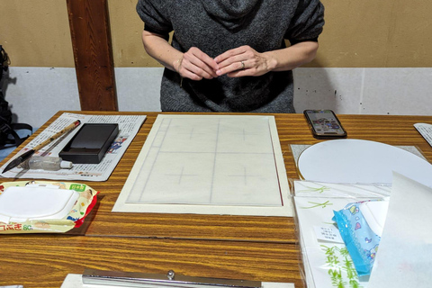 Kyoto; City Center Calligraphy experience at Buddhist temple