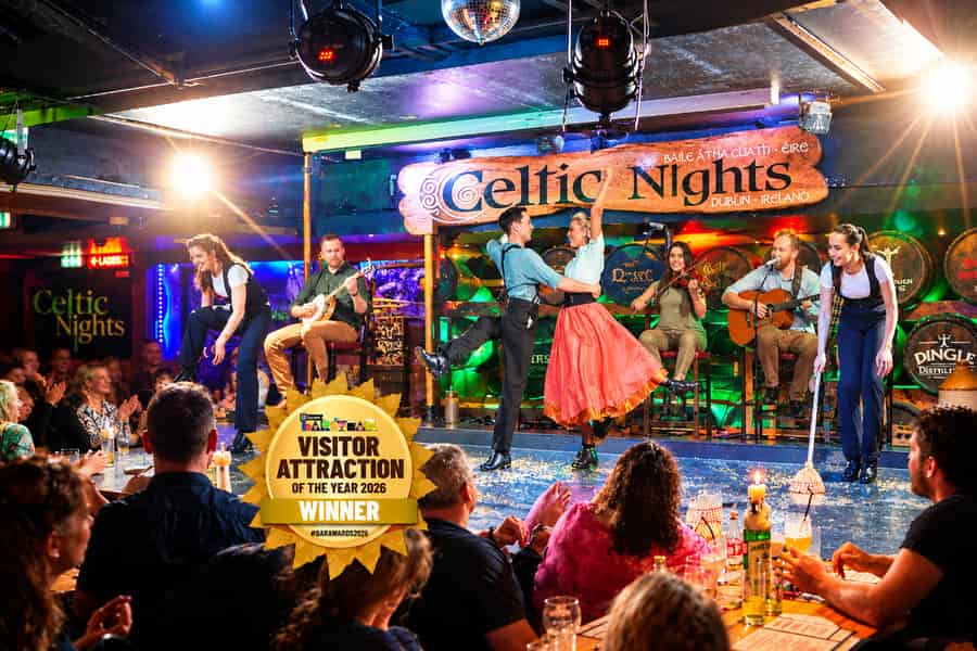 Dublin: Keltische Nächte mit irischem Abendessen, Musik & Show. Foto: GetYourGuide Dublin: Keltische Nächte mit irischem Abendessen, Musik & Show. Foto: GetYourGuide