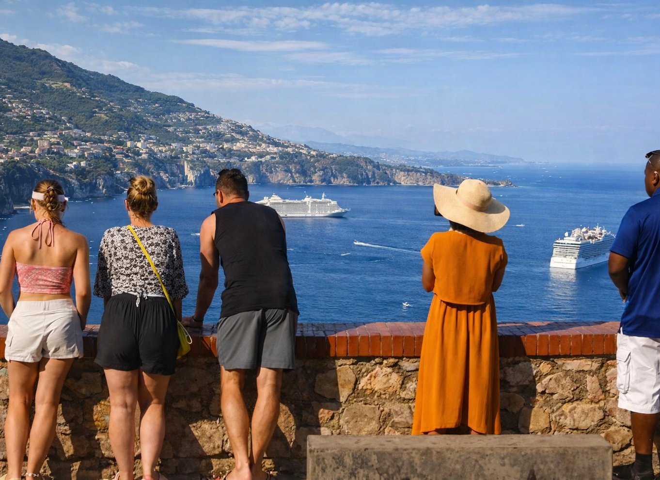 Fra Napoli/Salerno: Gruppetur til Positano, Amalfi, Ravello