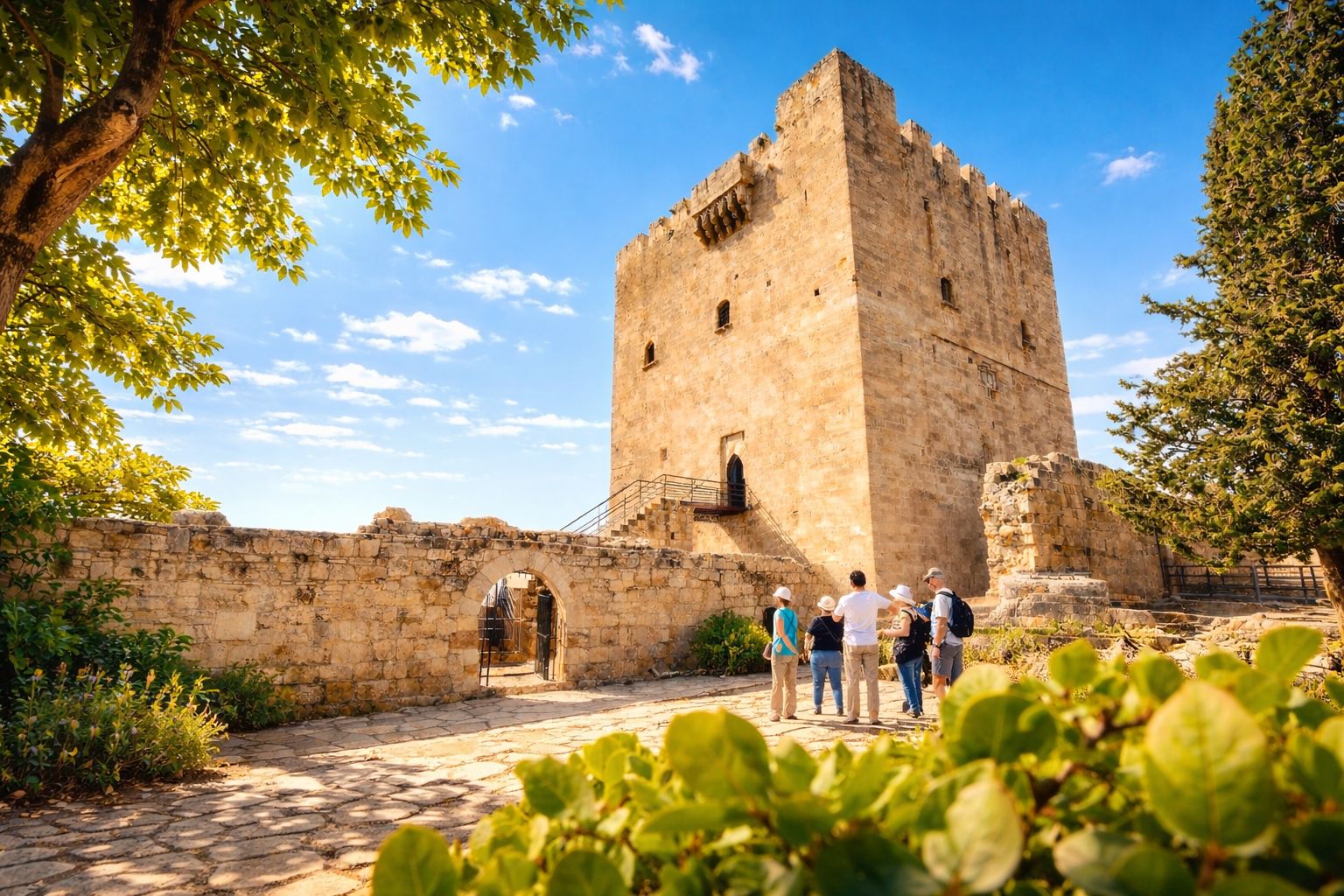 Von Paphos aus: Ausflug nach Limassol mit Kourion und der Burg Kolossi