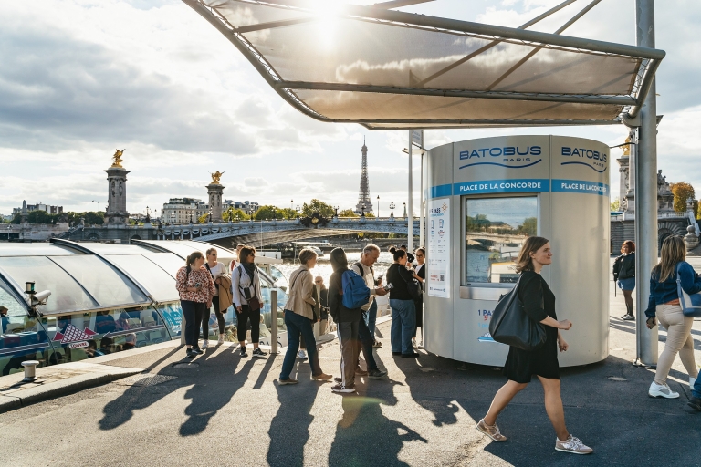 Paryż: rejs typu Hop-on Hop-off po SekwanieBilet 2-dniowy na kursujący cyklicznie Batobus