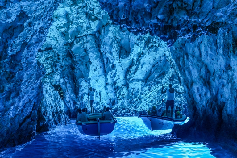 From Split & Trogir: 5 Islands Day Trip with Blue Cave Entry From Split: Group Tour in English