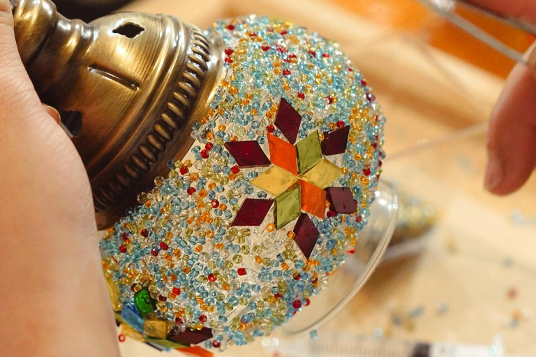 Istanbul: Turkish Mosaic Lamp Workshop Istanbul: Turkish Mosaic Lamp Workshop with Tea