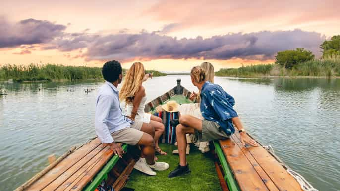 Desde Valencia: Excursión de un día a la Albufera con tour en barco y traslado