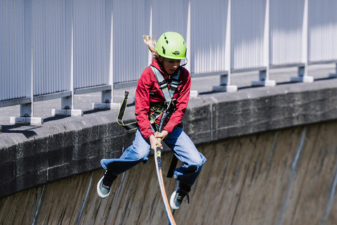 Schlegeis: Giant Swing on the dam in the Zillertal Giant Swing at the Schlegeis Dam in the Zillertal