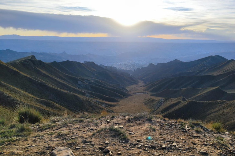 La Paz, Bolivia: Sunset at the Alaxpacha Viewpoint at 4000 meters above sea level.