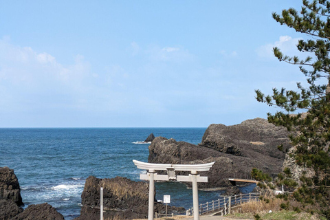 Von Kanazawa aus: Die atemberaubenden Klippen, die Insel und der Hafen von Fukui