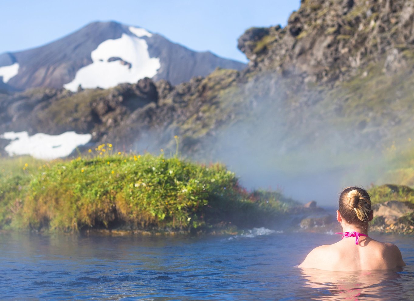 Reykjavik: Vandretur i højlandet ved Landmannalaugar og varme kilder