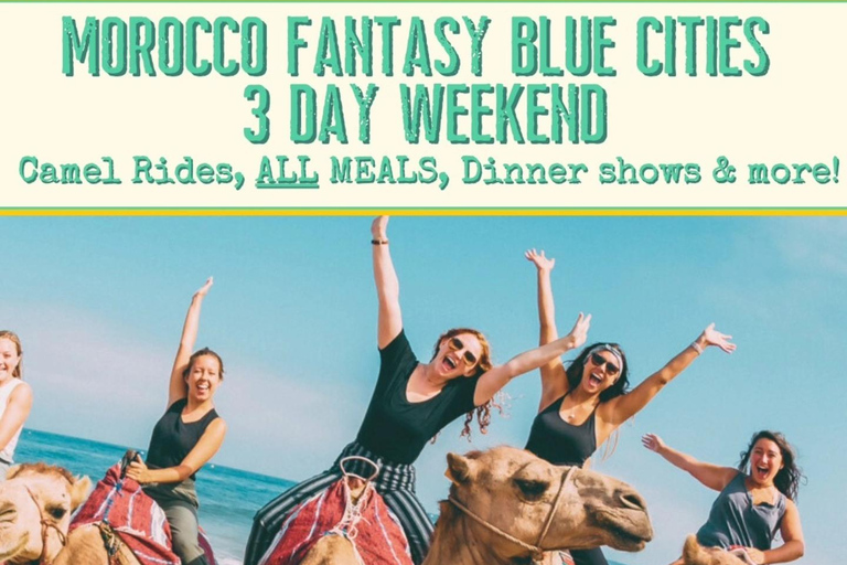 From Spain: Morocco Fantasy Blue Cities 3-Day Guided Tour