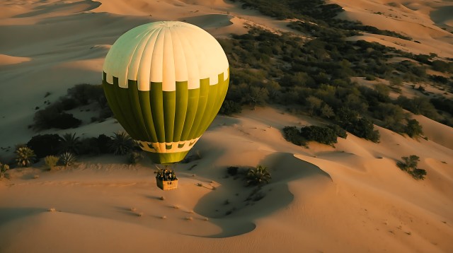 Vanuit Dubai: Zonsopgang Luchtballonvaart met 4X4 Transfers