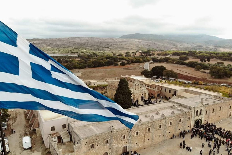 Régions de La Canée : Excursion d'une journée à Arkadi -Margarites et à la ville de RethymnoDe Gerani, Kolympari, Pyrgos Psilonerou, Maleme, etc.