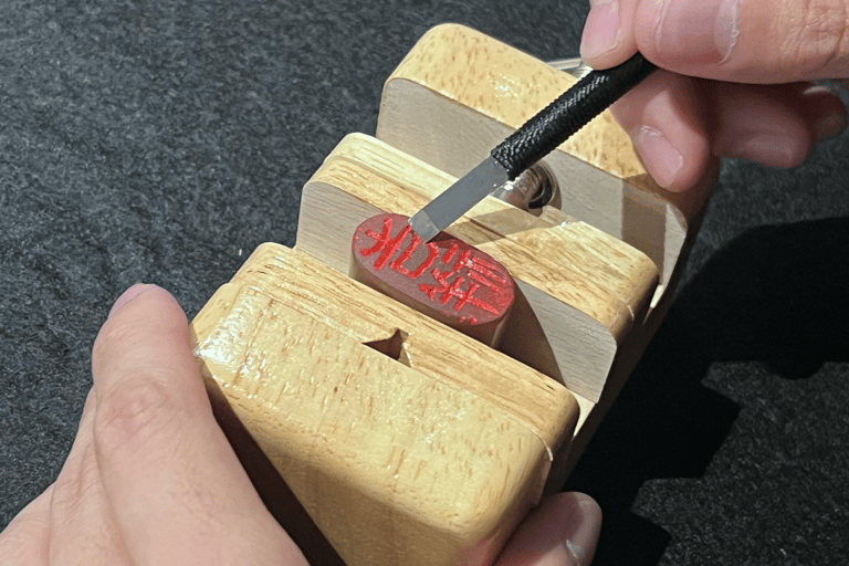 Kyoto: Stone Seal Carving Workshop with Calligrapher Calligraphy & Stone seal carving course