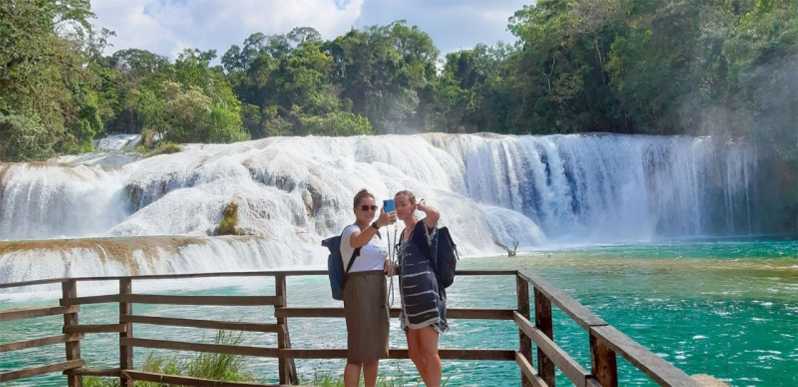 From Palenque: Palenque, Agua Azul Waterfalls and Misol-Ha