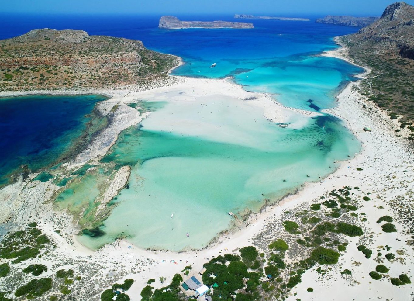 Fra Kissamos havn: Bådtur til Balos-lagunen og Gramvousa