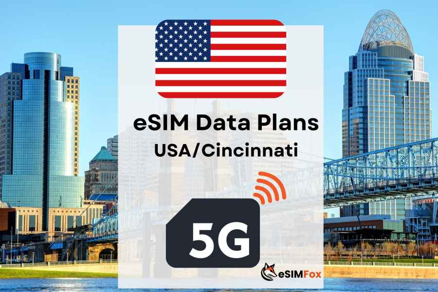 Cincinnati : eSIM Internet Datentarif für USA 4G/5G. Foto: GetYourGuide