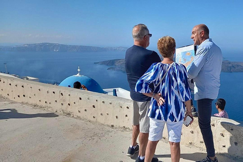 Santorin : visite panoramique privée de 5 heures avec hôte