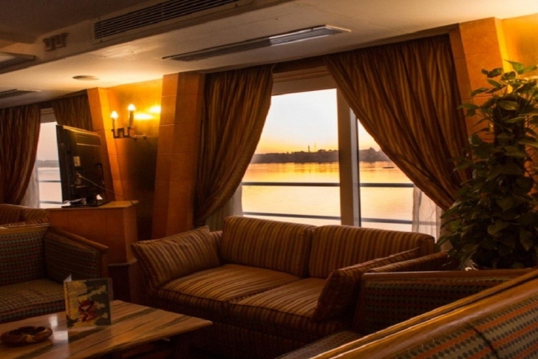 Desde Luxor: Crucero de 4 días por el Nilo hasta Asuán con Viaje en GloboNave estándar