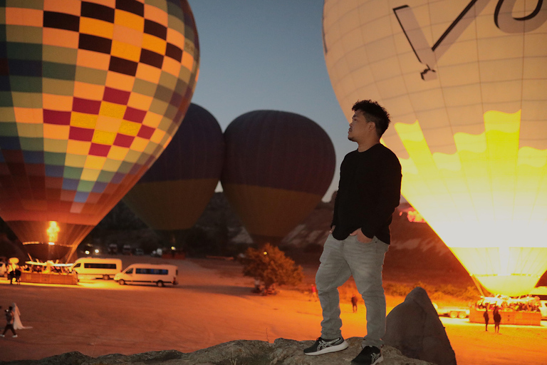 Visite de la zone photo de la Cappadoce en montgolfière