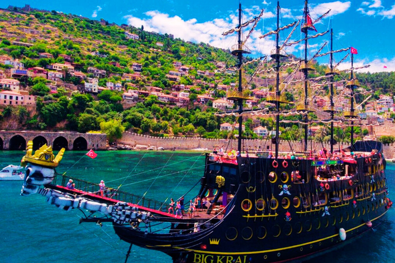 Z Side: Wycieczka łodzią po Alanyi: wybierz wycieczkę dzienną lub o zachodzie słońcaWycieczka jednodniowa z odbiorem z hotelu i powrotem