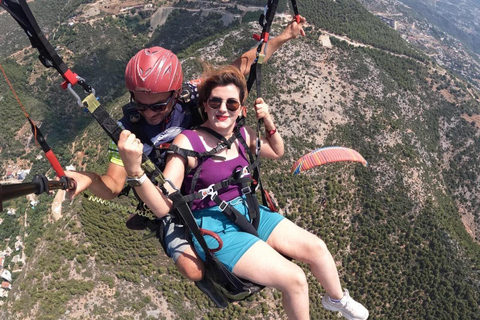 Alanya: Experiência de parapente em tandem e vídeo de vooAlanya: Experiência de parapente com traslado