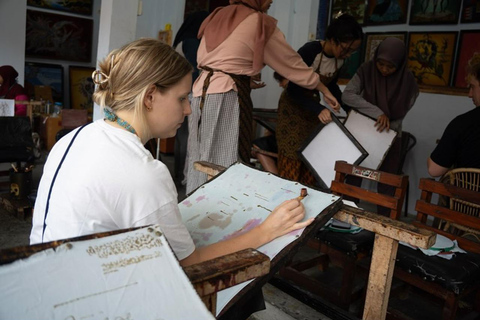 Cykla till Plaosan-templet, lokal industri och batikkonsttur