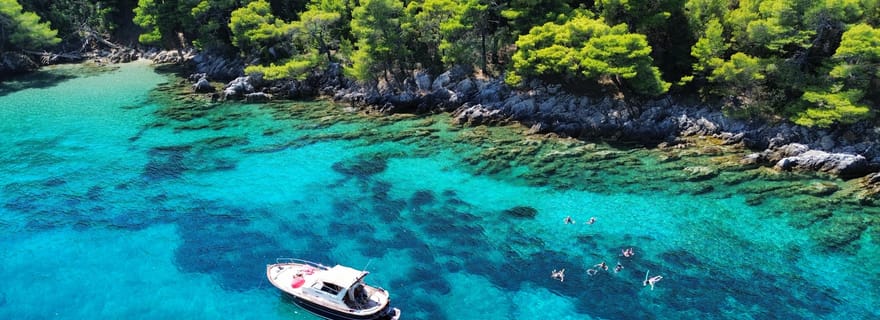 Tour en bateau privé de luxe vers les îles Elaphiti (8 heures)