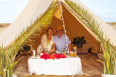 Romantyczny zachód słońca z pakietem Silver Glamping