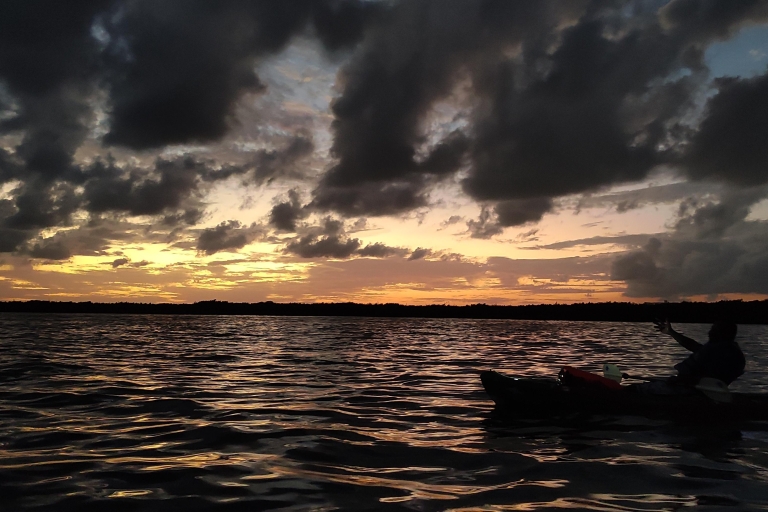 Puesta de sol en kayak en la Laguna Nichupte de WayakAtardecer en Kayak en el Bosque de Magroves Por Wayak