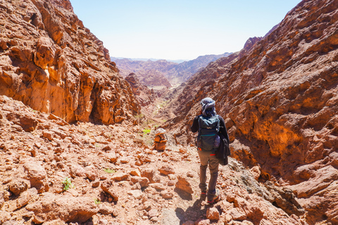 From Wadi Rum: Hike a Mountain with Guide & Stay (optional) Burdah Rock Bridge Mountain Day & Free Lunch Only