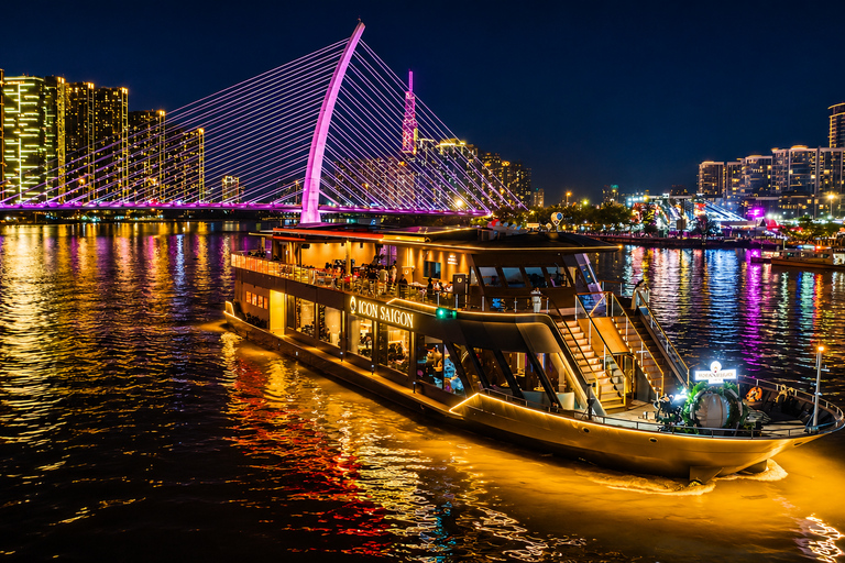 Ho Chi Minh City: Saigon River Dinner & Night Cruise Dinner On Cruise Without Hotel Transfer