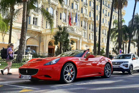 Cannes:privétour met Ferrari naar Juan Les Pins en Antibes