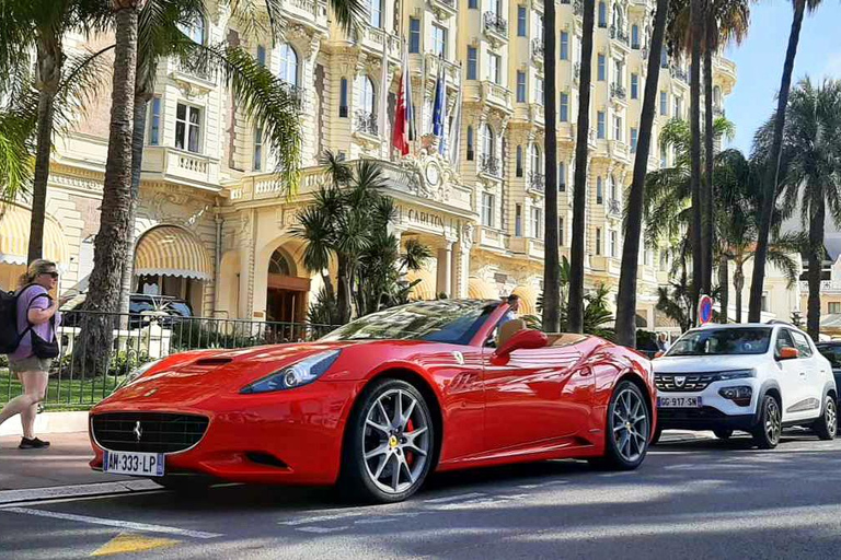 Cannes:gran tour privado en Ferrari a Juan Les Pins y Antibes