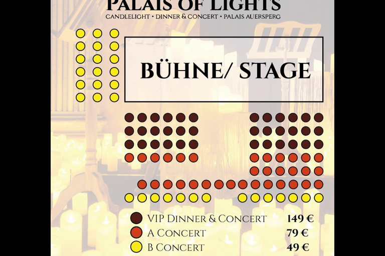 Palais of Lights – Romantic Nights – A Candlelit Journey Through Love Palais of Lights Concert, Category A