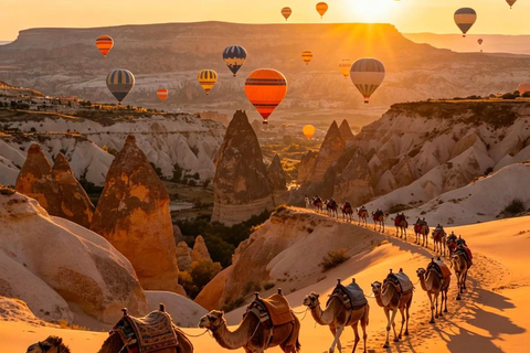 Cappadocia: Sunrise or Sunset Camel Safari with Hotel Pickup Sunset Camel Safari