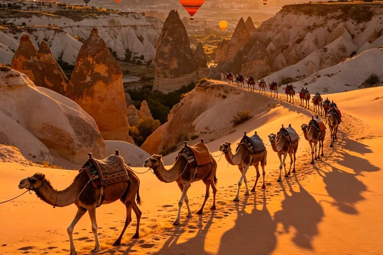 Cappadocia: Sunrise or Sunset Camel Safari with Hotel Pickup Sunset Camel Safari